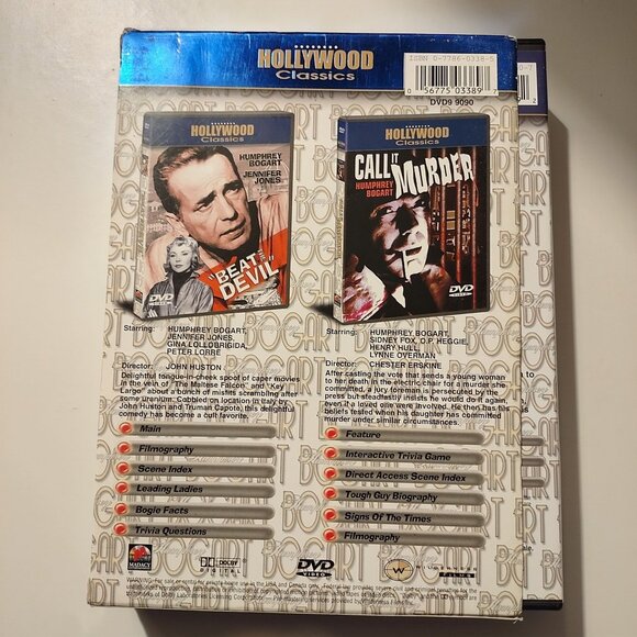 Humphrey Bogart DVD Double Feature Hollywood Classics: Beat The Devil & Call It - Picture 2 of 8